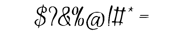 The Paris Garden Ink2 Regular Font OTHER CHARS