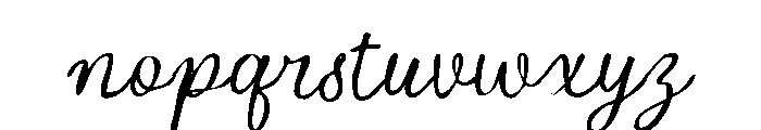 The Paris Garden Ink2 Regular Font LOWERCASE