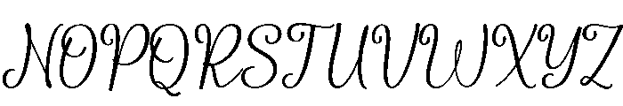 The Paris Garden Regular Font UPPERCASE