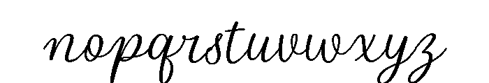 The Paris Garden Regular Font LOWERCASE