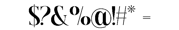 The Philips Regular Font OTHER CHARS