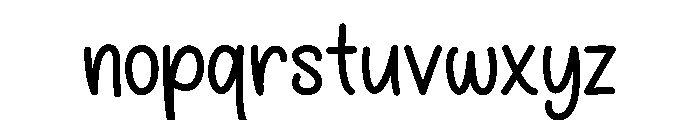 The Pickles House Script Font LOWERCASE