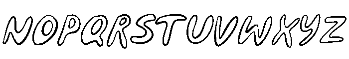 The Quick Blown Font UPPERCASE