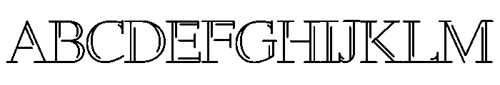 The ROMANS Font UPPERCASE