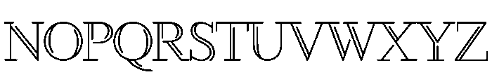 The ROMANS Font UPPERCASE