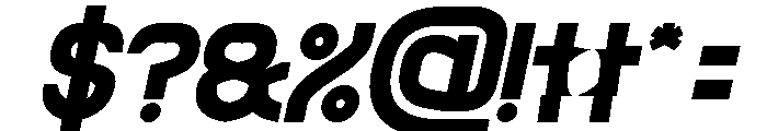 The Rain Bold Italic Font OTHER CHARS