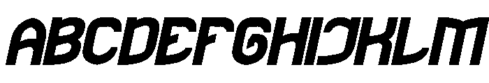 The Rain Bold Italic Font UPPERCASE