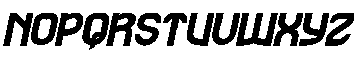 The Rain Bold Italic Font UPPERCASE