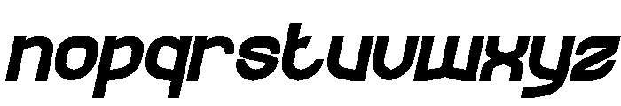 The Rain Bold Italic Font LOWERCASE