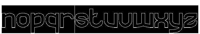 The Rain-Hollow-Inverse Font LOWERCASE