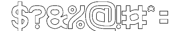 The Rain-Hollow Font OTHER CHARS