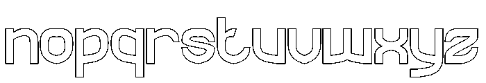 The Rain-Hollow Font LOWERCASE