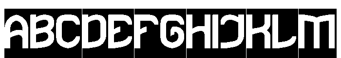 The Rain-Inverse Font UPPERCASE