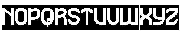 The Rain-Inverse Font UPPERCASE