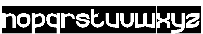 The Rain-Inverse Font LOWERCASE