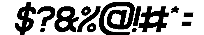 The Rain Italic Font OTHER CHARS