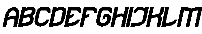 The Rain Italic Font UPPERCASE