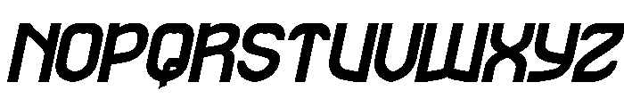 The Rain Italic Font UPPERCASE