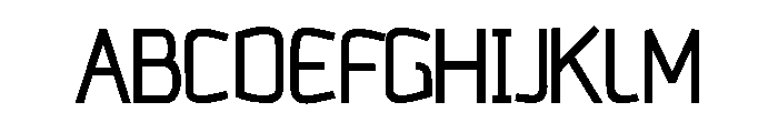 The Regular Type Bold Font UPPERCASE