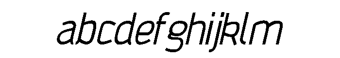 The Regular Type Italic FONT