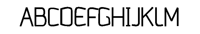 The Regular Type Font UPPERCASE