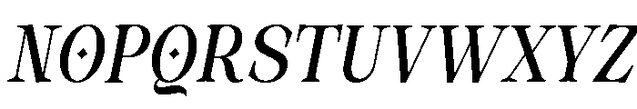 The Rokvella Bold Slanted Font UPPERCASE