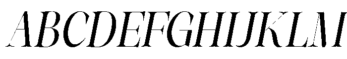 The Rokvella Slanted Font UPPERCASE