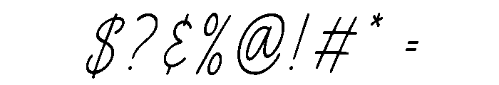 The Roughtery Regular Font OTHER CHARS