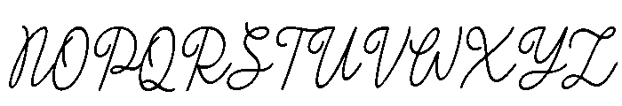 The Roughtery Regular Font UPPERCASE