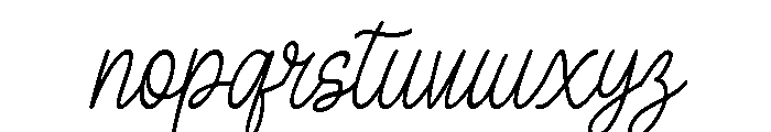 The Roughtery Regular Font LOWERCASE