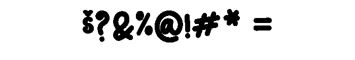 The Rush Font OTHER CHARS