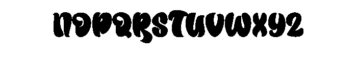The Rush Font UPPERCASE