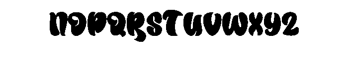 The Rush Font LOWERCASE