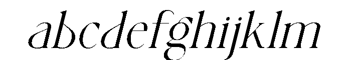 The SARGENT Serif Italic FONT