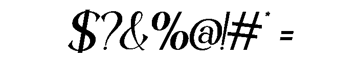 The Sanchez Monthly Regular Font OTHER CHARS