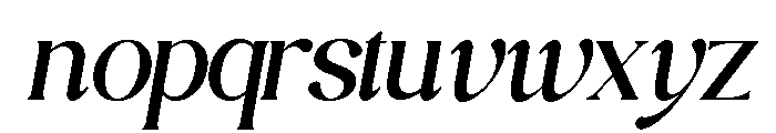 The Sanchez Monthly Regular Font LOWERCASE