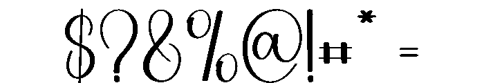 The Secret Font OTHER CHARS