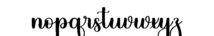 The Secret Font LOWERCASE