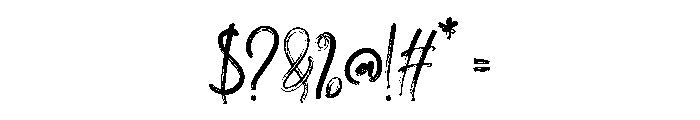 The Shitteru Font OTHER CHARS