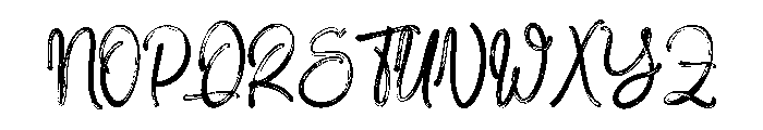 The Shitteru Font UPPERCASE