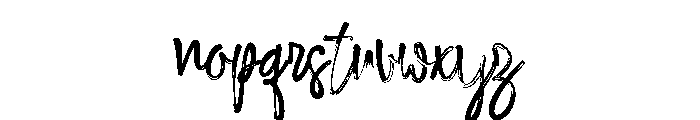 The Shitteru Font LOWERCASE