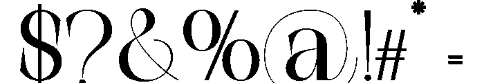 The Simple Editorial Bold Reg Font OTHER CHARS