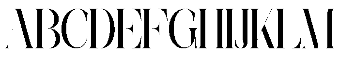 The Simple Editorial Condensed Font UPPERCASE