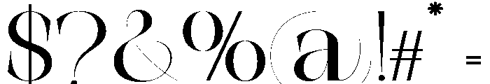 The Simple Editorial Expanded R Font OTHER CHARS