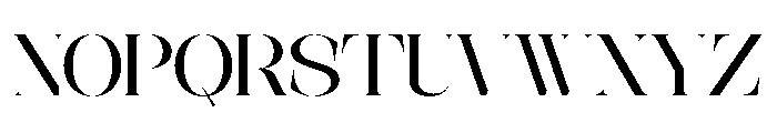 The Simple Editorial Expanded R Font UPPERCASE