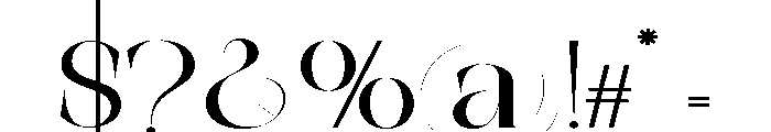 The Simple Editorial Extra Expa Font OTHER CHARS