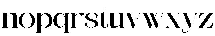 The Simple Editorial Extra Expa Font LOWERCASE