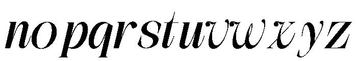 The Simple Editorial Italc Bold Font LOWERCASE