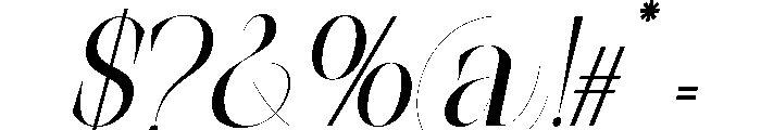 The Simple Editorial Italic Con Font OTHER CHARS
