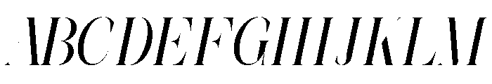 The Simple Editorial Italic Con Font UPPERCASE